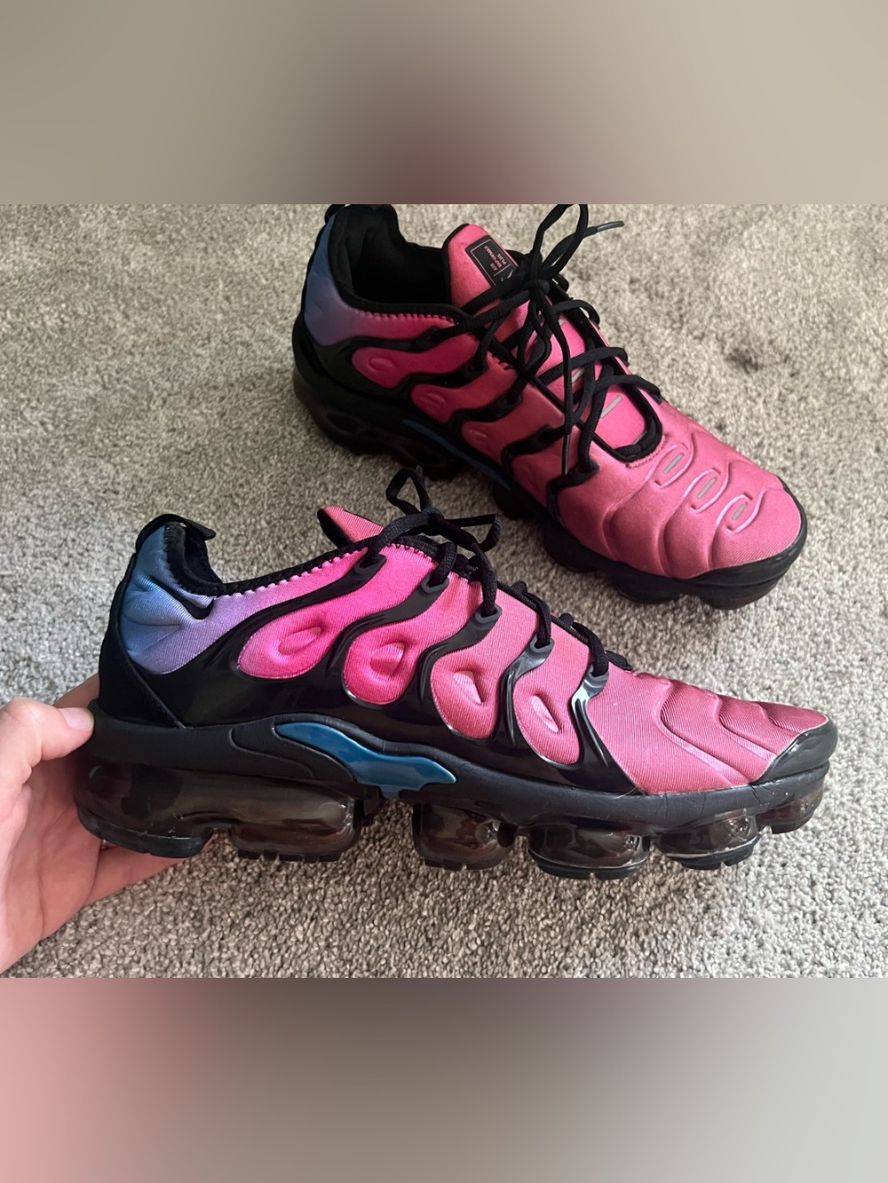 Nike Air Vapormax Plus Hyper Violet Running Shoes Mens 11 Air Max AO4550-001